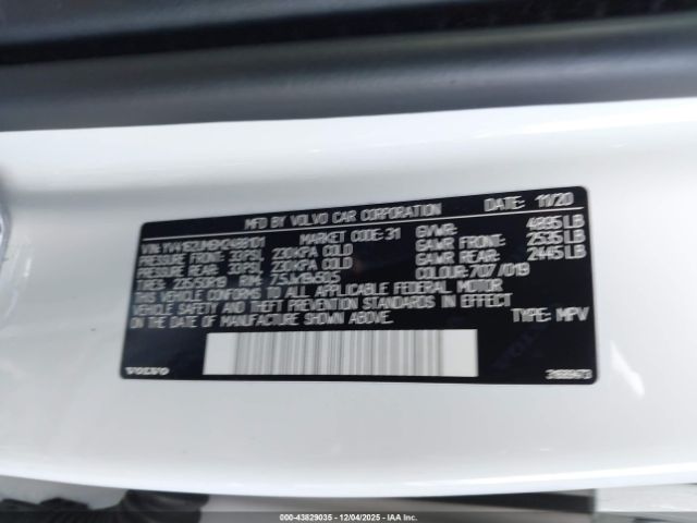 2021 VOLVO XC40 YV4162UM6M2488101 Photo 8