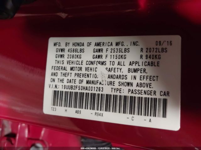 2017 ACURA TLX 19UUB2F50HA001263 Photo 8
