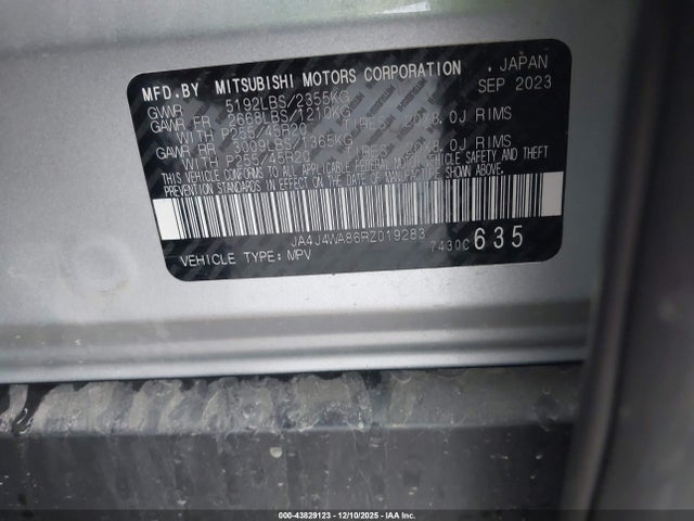 2024 MITSUBISHI OUTLANDER JA4J4WA86RZ019283 Photo 8