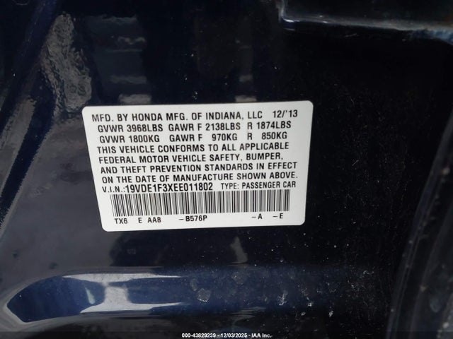 2014 ACURA ILX 19VDE1F3XEE011802 Photo 8