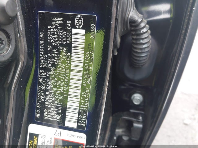 Aukcja sprzedaży 2016 Toyota Camry Se, vin: 4T1BF1FK1GU124458, numer aukcji: 43829447