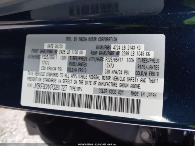 2023 MAZDA CX-5 JM3KFBCMXP0281727 Photo 8