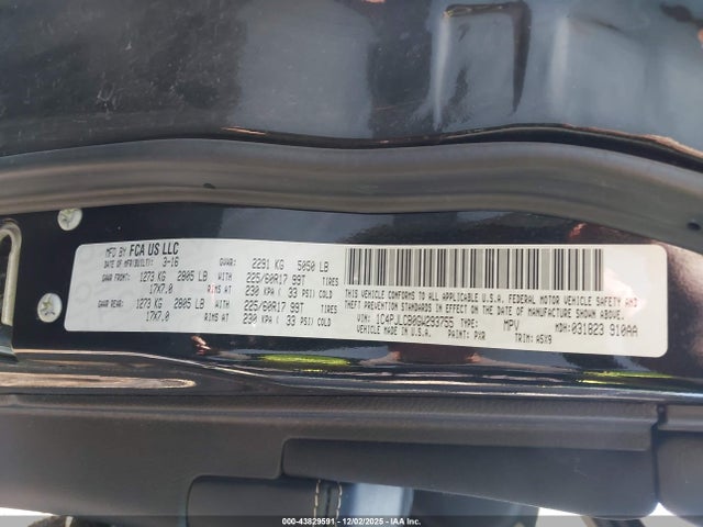 2016 Jeep Cherokee Latitude მანქანა იყიდება აუქციონზე, vin: 1C4PJLCB0GW293755, აუქციონის ნომერი: 43829591
