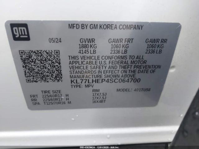 2025 CHEVROLET TRAX KL77LHEP4SC064700 Photo 8