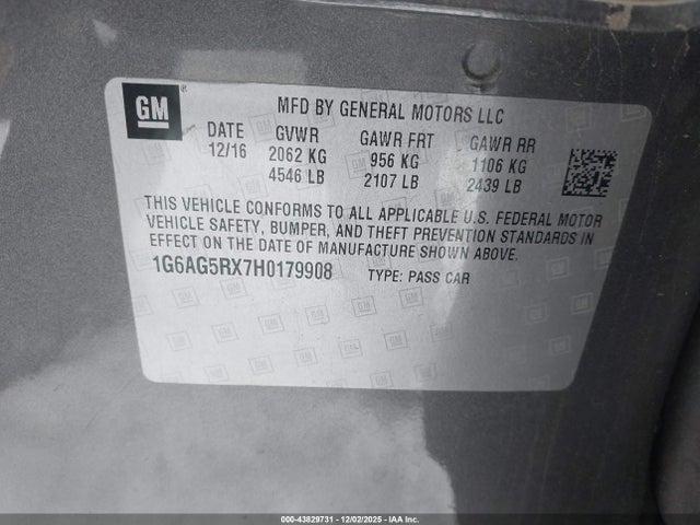 2017 CADILLAC ATS 1G6AG5RX7H0179908 Photo 8