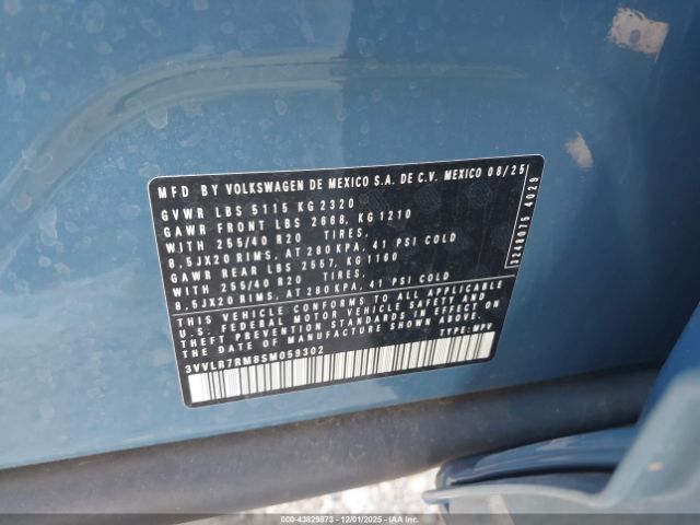 2025 VOLKSWAGEN TIGUAN 3VVLR7RM8SM059302 Photo 8