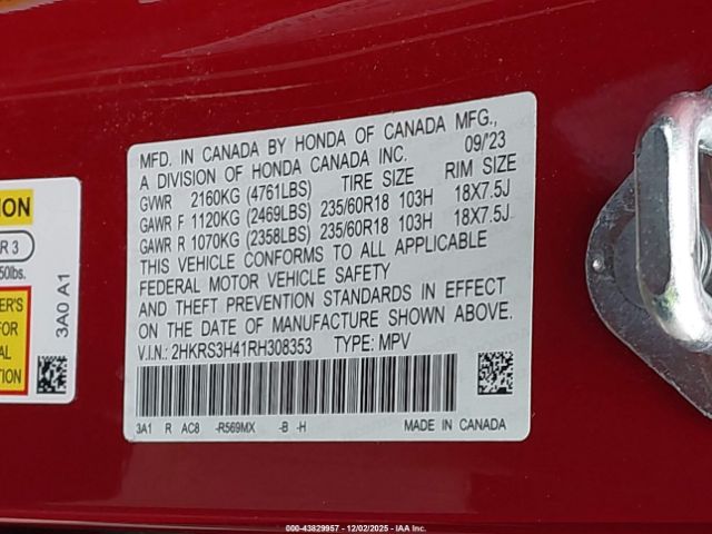 2024 HONDA CR-V 2HKRS3H41RH308353 Photo 8