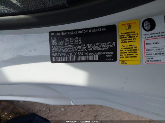 2013 BMW 650I WBAYP9C51DD168798 Photo 8