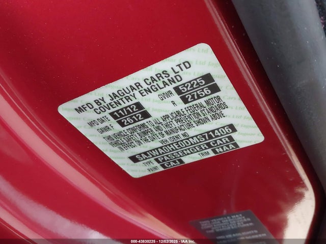 2013 JAGUAR XF SAJWA0HE0DMS71406 Photo 8