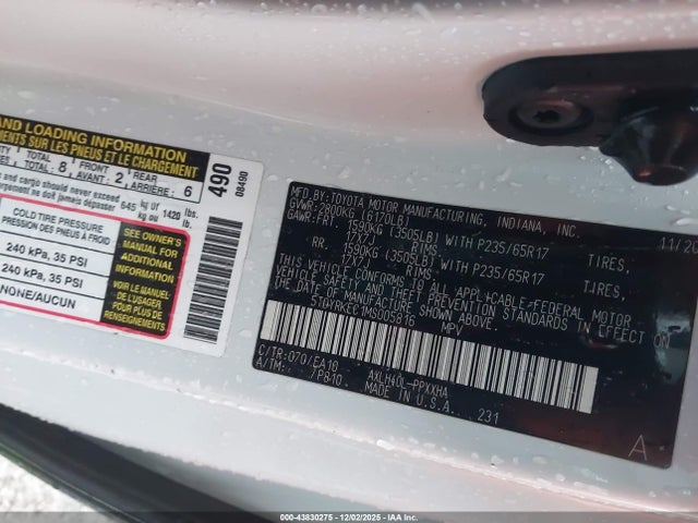 2021 TOYOTA SIENNA 5TDYRKEC1MS005816 Photo 8