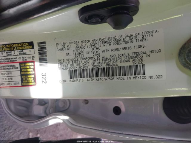 2014 TOYOTA TACOMA 3TMLU4EN5EM163003 Photo 8