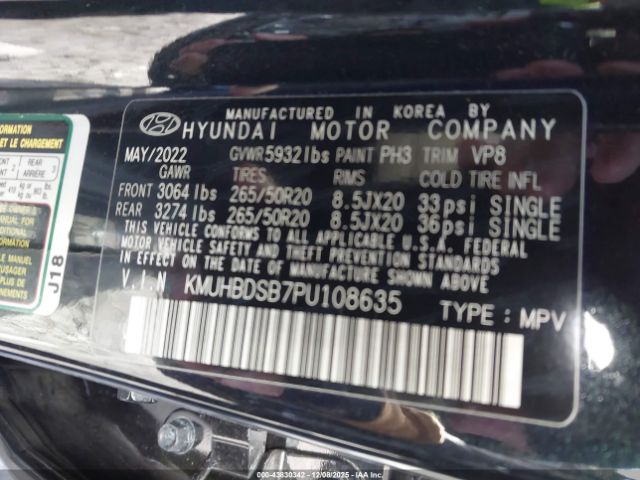 2023 GENESIS GV80 KMUHBDSB7PU108635 Photo 8