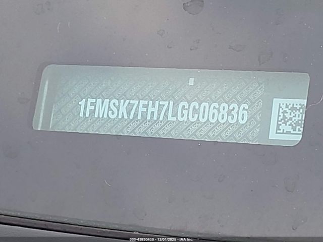 2020 FORD EXPLORER 1FMSK7FH7LGC06836 Photo 8