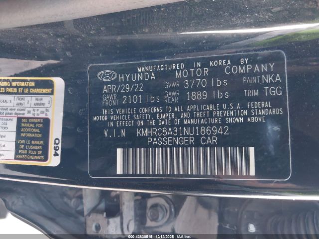 2022 HYUNDAI VENUE KMHRC8A31NU186942 Photo 8