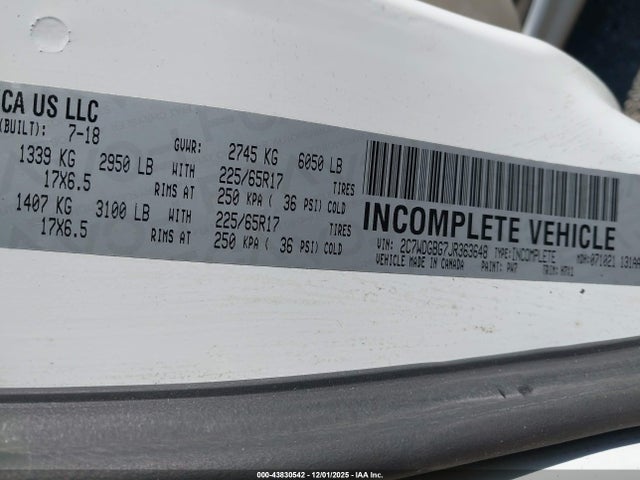 Dodge Grand Caravan 2018 2C7WDGBG7JR363648 Image 9