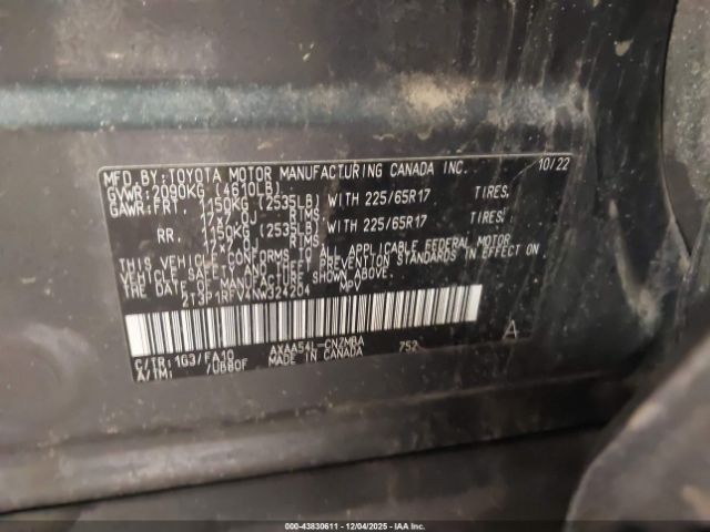 2022 TOYOTA RAV4 2T3P1RFV4NW324204 Photo 8
