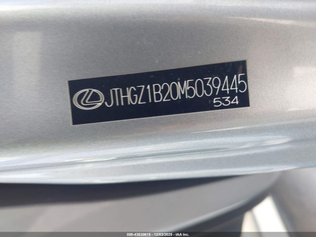 2021 LEXUS IS 350 JTHGZ1B20M5039445 Photo 8