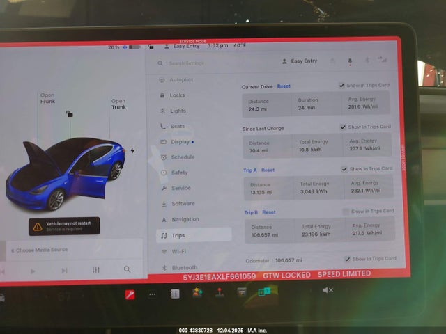 2020 TESLA MODEL 3 5YJ3E1EAXLF661059 Photo 6