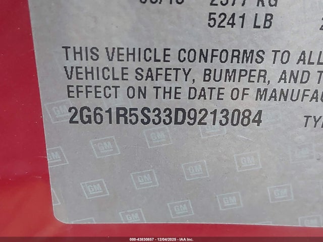 2013 CADILLAC XTS 2G61R5S33D9213084 Photo 8