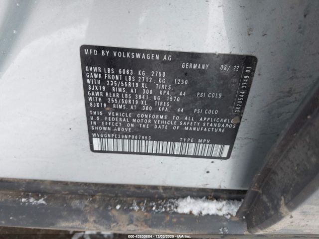 2022 VOLKSWAGEN ID.4 WVGGNPE29NP067953 Photo 8