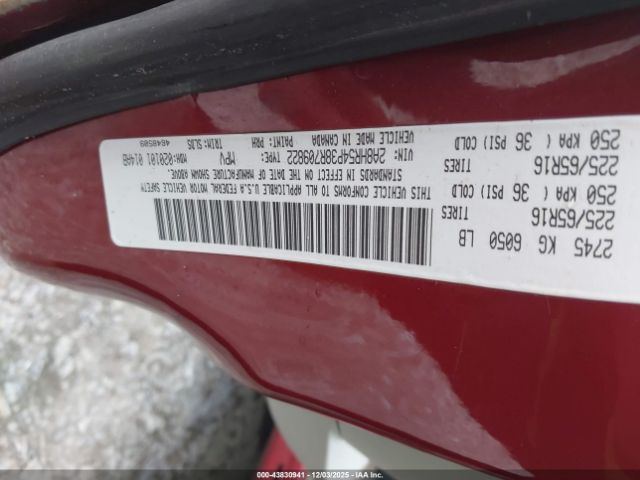 2008 CHRYSLER TOWN & COUNTRY 2A8HR54P38R709822 Photo 8