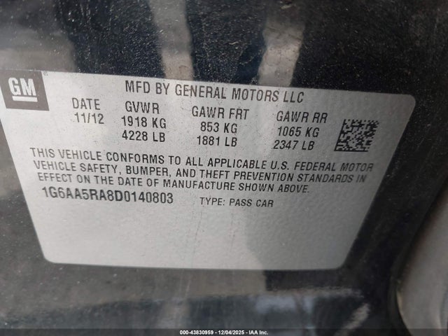 2013 CADILLAC ATS 1G6AA5RA8D0140803 Photo 8