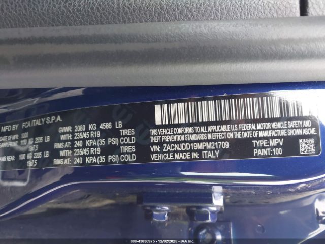 2021 JEEP RENEGADE ZACNJDD19MPM21709 Photo 8