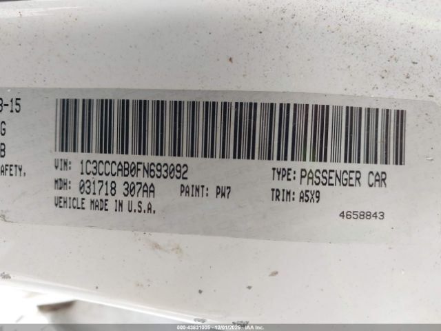 2015 CHRYSLER 200 1C3CCCAB0FN693092 Photo 8