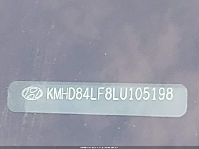 2020 HYUNDAI ELANTRA KMHD84LF8LU105198 Photo 8