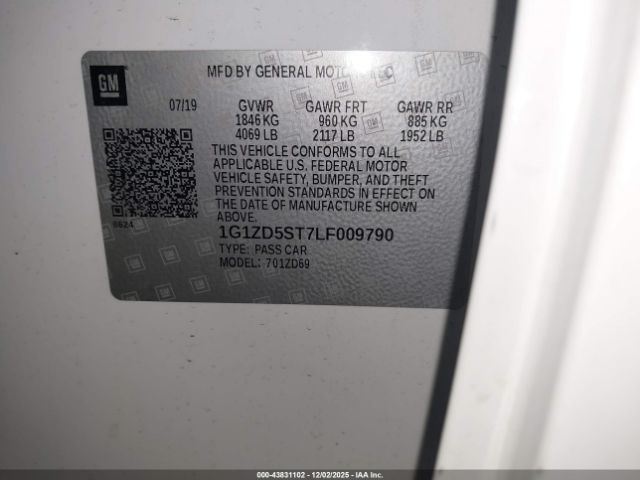 2020 CHEVROLET MALIBU 1G1ZD5ST7LF009790 Photo 8