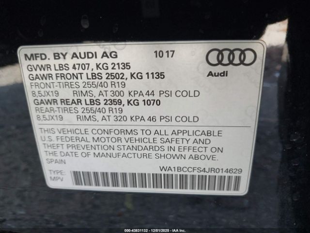 2018 AUDI Q3 WA1BCCFS4JR014629 Photo 8