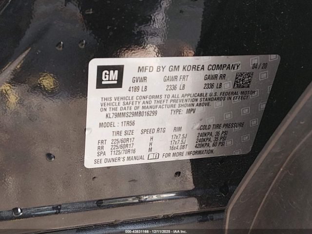 2021 CHEVROLET TRAILBLAZER KL79MMS29MB016299 Photo 8