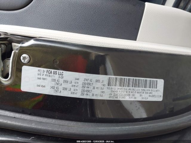 2020 CHRYSLER PACIFICA 2C4RC1EG0LR203488 Photo 8