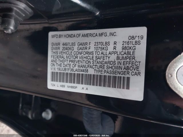 2020 ACURA TLX 19UUB1F36LA004458 Photo 8
