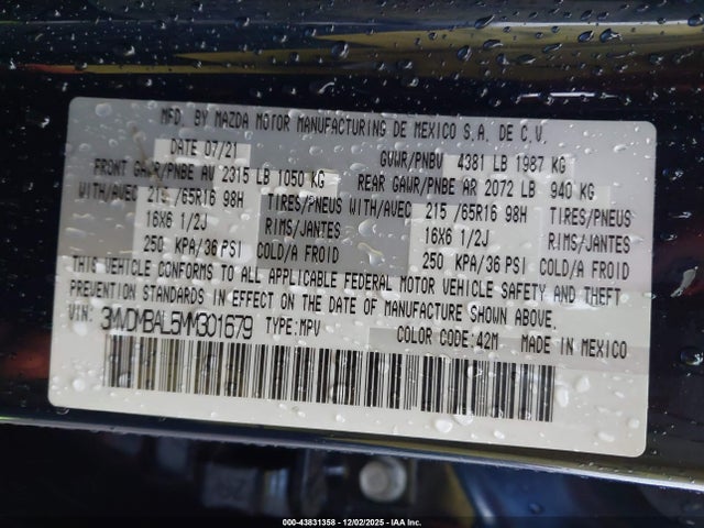 Mazda Cx-30 2.5 S 2021 3MVDMBAL5MM301679 Image 9