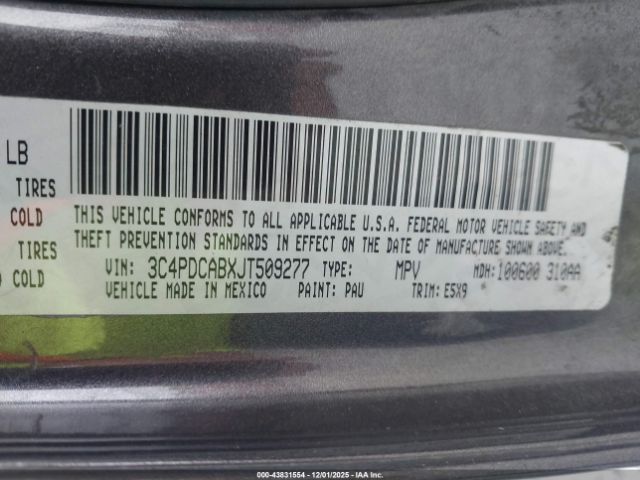 2018 DODGE JOURNEY 3C4PDCABXJT509277 Photo 8
