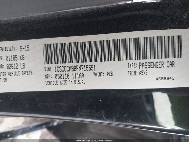 Chrysler 200 2015 1C3CCCAB8FN715551 Image 9