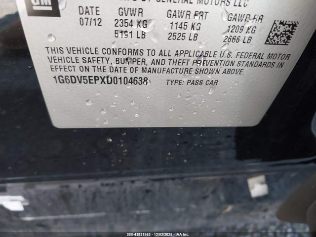 2013 CADILLAC CTS-V 1G6DV5EPXD0104638 Photo 8