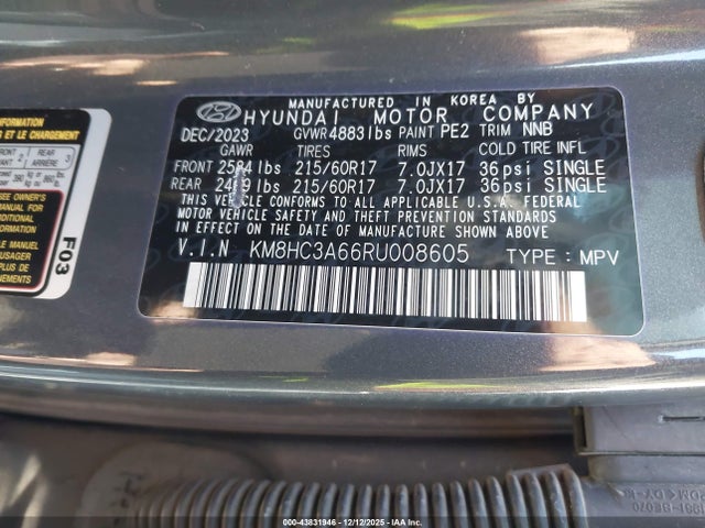 2024 HYUNDAI KONA ELECTRIC KM8HC3A66RU008605 Photo 8