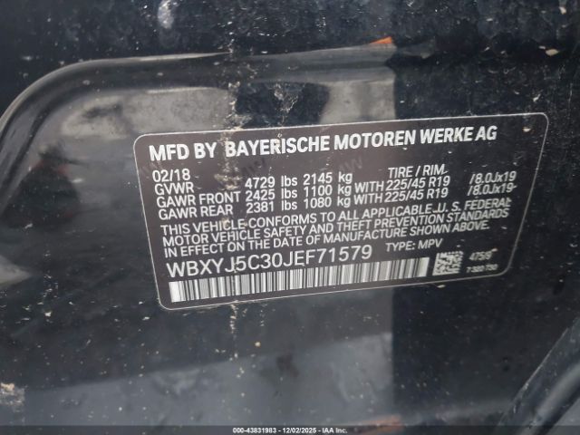 2018 BMW X2 WBXYJ5C30JEF71579 Photo 8