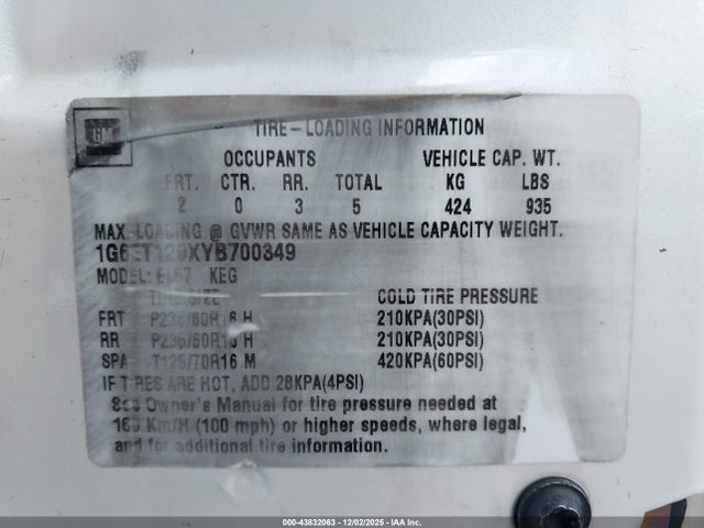 2000 CADILLAC ELDORADO 1G6ET129XYB700349 Photo 8