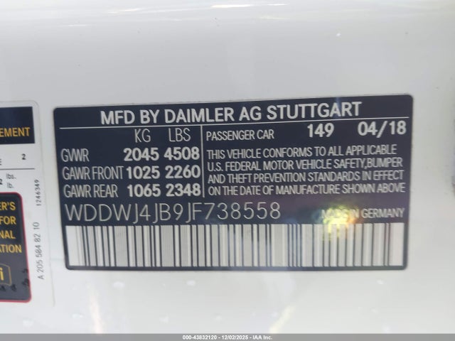 2018 MERCEDES-BENZ C 300 WDDWJ4JB9JF738558 Photo 8