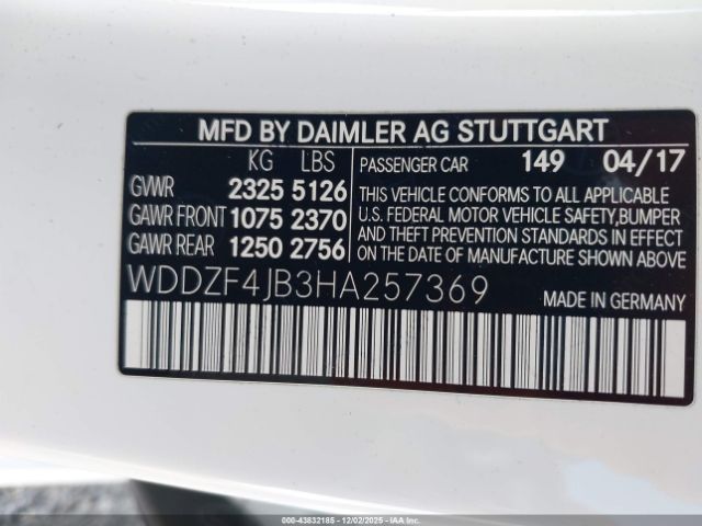 2017 MERCEDES-BENZ E 300 WDDZF4JB3HA257369 Photo 8