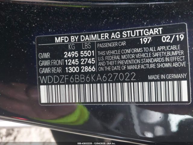 2019 MERCEDES-BENZ AMG E 53 WDDZF6BB6KA627022 Photo 8