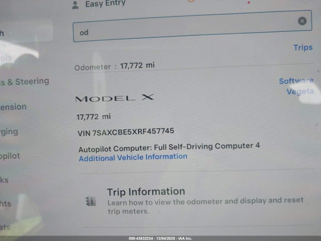2024 TESLA MODEL X 7SAXCBE5XRF457745 Photo 6