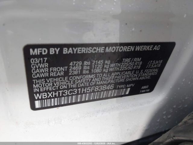 2017 BMW X1 WBXHT3C31H5F83846 Photo 8