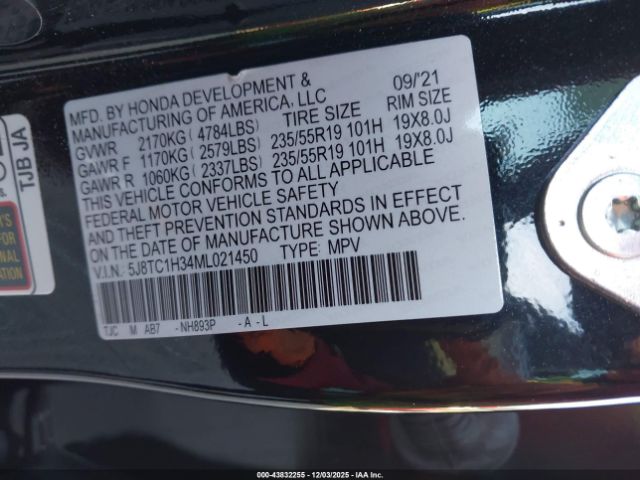 2021 ACURA RDX 5J8TC1H34ML021450 Photo 8