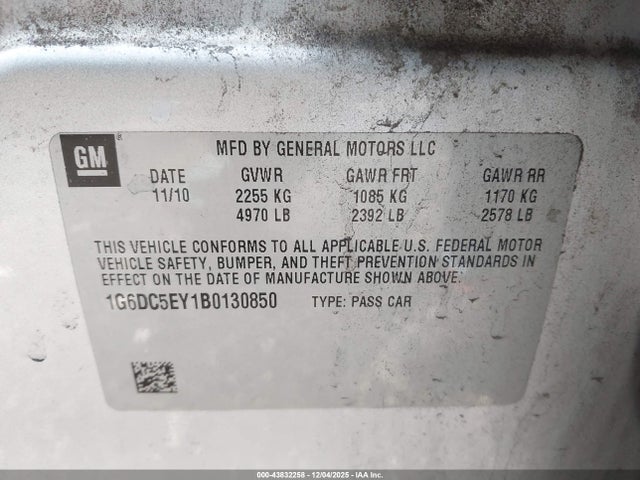 2011 CADILLAC CTS 1G6DC5EY1B0130850 Photo 8