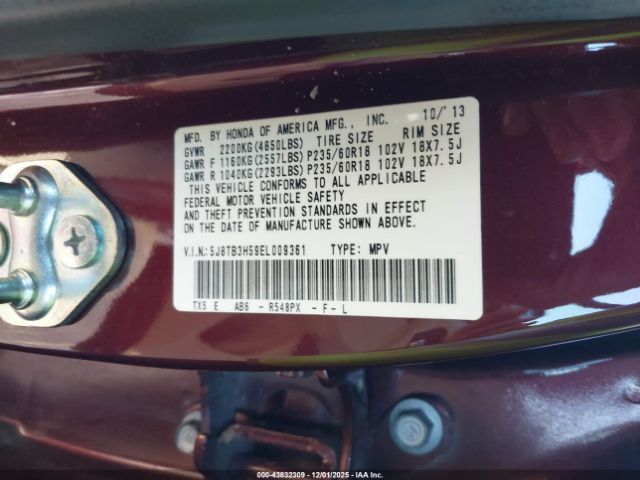 2014 ACURA RDX 5J8TB3H59EL009361 Photo 8