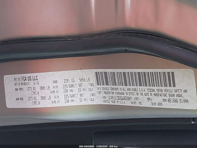 2016 JEEP CHEROKEE 1C4PJLCB2GW355947 Photo 8